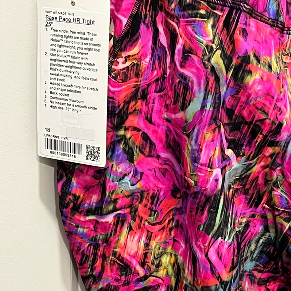 LULULEMON BASE PACE NWT AUTHENTIC HIGH RISE RUNNING NULUX FABRIC TIGHT. - Picture 5 of 17